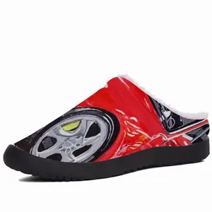 Men Porsche Turbo Red Cotton Slippers