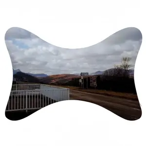 Snowy Highlands Car Neck Pillow