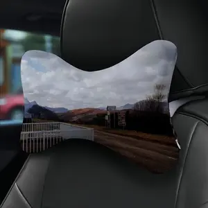 Snowy Highlands Car Neck Pillow