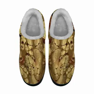 Men Pure Gold Cotton Slippers