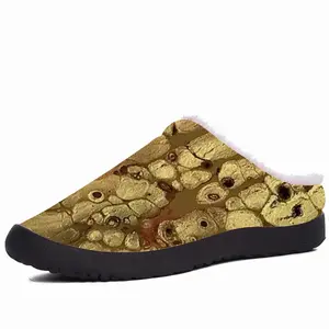 Men Pure Gold Cotton Slippers