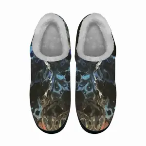 Men Swirling Fish Cotton Slippers