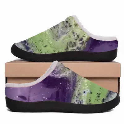 Men Northern Lights Cotton Slippers