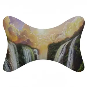 Among The Waterfalls Car Neck Pillow