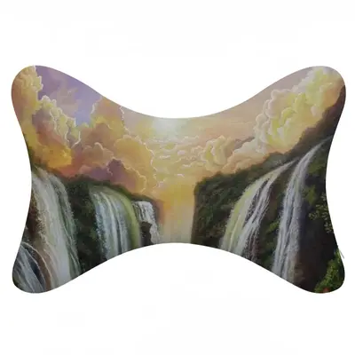 Among The Waterfalls Car Neck Pillow