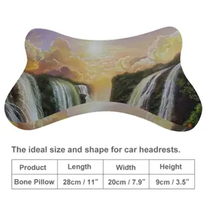 Among The Waterfalls Car Neck Pillow