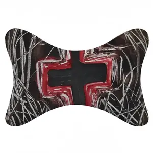 Black Cross Car Neck Pillow