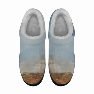 Men Green Landscape Cotton Slippers