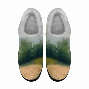 Men Countryside Impressionist Landscape No 2 Cotton Slippers