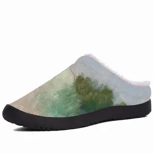 Men Countryside Impressionist Landscape Cotton Slippers