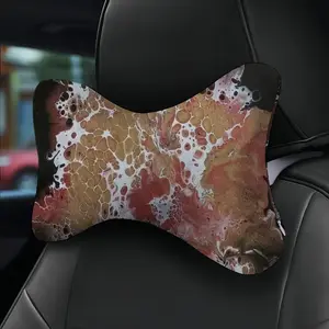 Hydrangea Gold Car Neck Pillow