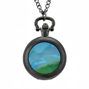 Waves Of Grass Middle Panel Pocket Watch