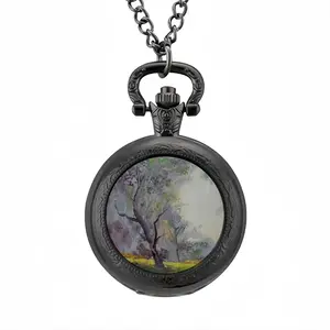 Misty Trees Pocket Watch