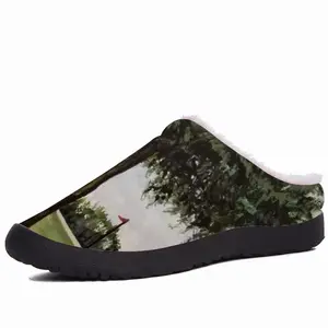 Men Golf Course Tree Cotton Slippers