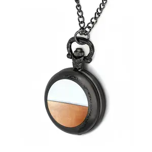 Black And White Over Copper Pocket Watch