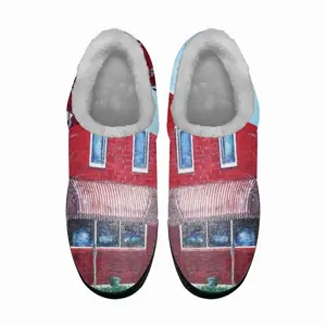 Men Red 9 Bar And Grill Cotton Slippers