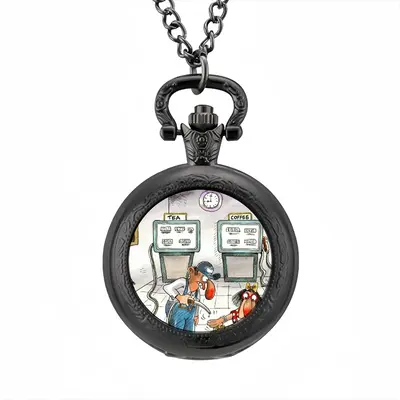 No More Coffee & Tea Bills Pocket Watch