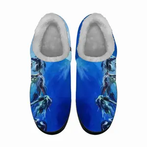 Men Miami Palms - Summer Blue Sky Sea Cotton Slippers