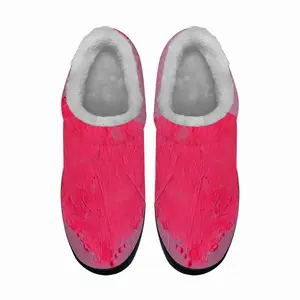 Men Flashy Pink Heart Cotton Slippers