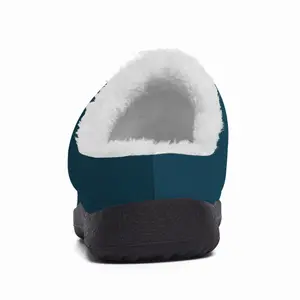 Men Deep Blue Cotton Slippers