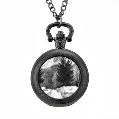 Mainly Cloudy Pocket Watch