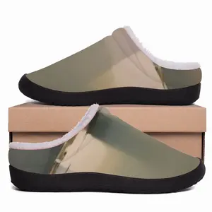 Men Lagoon With 2Boats In Grey And Green Cotton Slippers