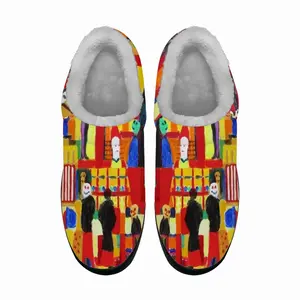 Men Supermarket Scene Cotton Slippers