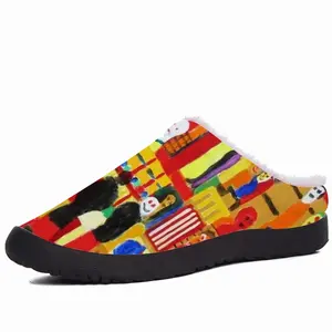 Men Supermarket Scene Cotton Slippers