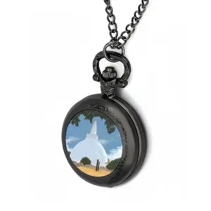 Connect Earth And Heaven Pocket Watch