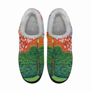 Men Verdant Curtain Cotton Slippers