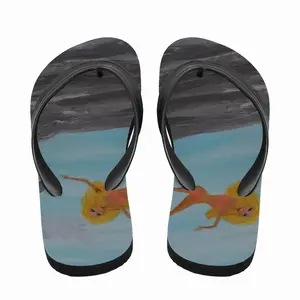 Men Puking Plastic Flip Flop Slippers