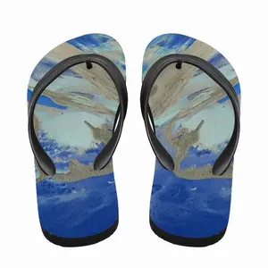 Men Through The Wave Glass Flip Flop Slippers