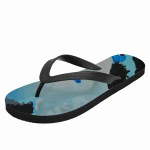 Men Black Silverturquoise Animal Spirit Flip Flop Slippers