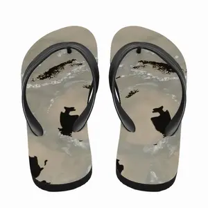 Men Human-Hummingbird Flip Flop Slippers