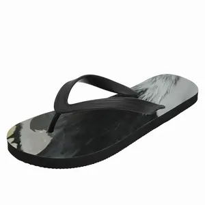 Men Footprinted Flip Flop Slippers