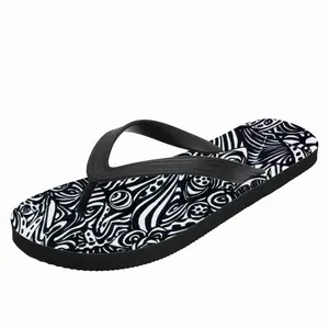 Men Flowers Flip Flop Slippers