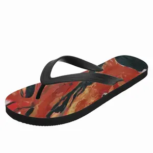 Men Metallic Horse Flip Flop Slippers