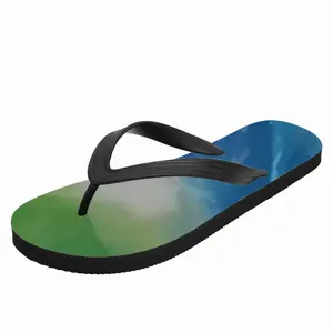 Men Waves Of Grass Right Panel Flip Flop Slippers