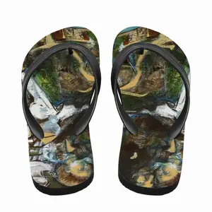 Men Short Trash Flip Flop Slippers