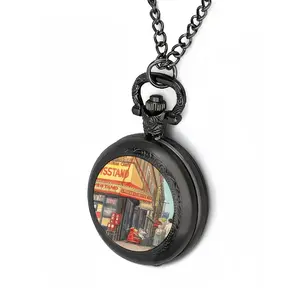 Peace Newsstand Brighton Beach New York City Pocket Watch