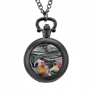 Roosters And Gt3 Pocket Watch