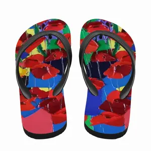 Men Poppies Flip Flop Slippers