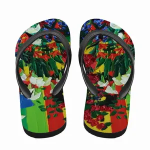 Men The Lovely Garden Flip Flop Slippers