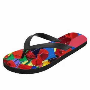 Men Poppies Flip Flop Slippers