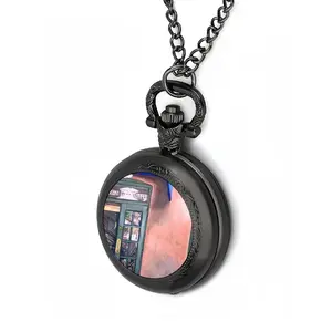 Crescent Moon Courtyard Pocket Watch