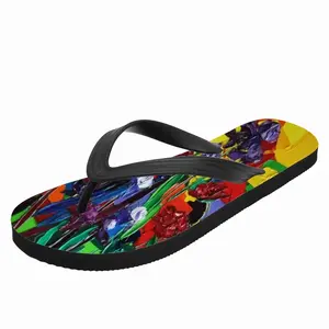 Men Irises And Peonies The Painter Garden Flip Flop Slippers