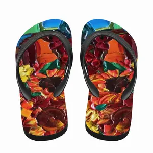 Men The Pleasure Of Flowers F Flip Flop Slippers