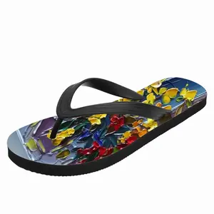 Men The Pleasure Of Flowers K Flip Flop Slippers