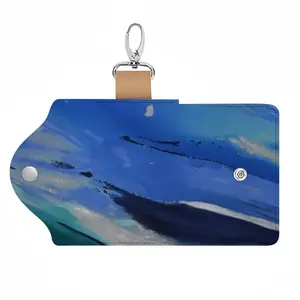 Into The Great Blue Leather Key Bag