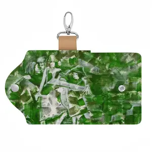 Into The Green Leather Key Bag